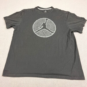 Air Jordan Jumpman Shirt Mens XXL Dark Gray Graphic Tee Basketball NBA Casual